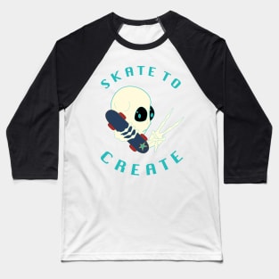 Skate to Create - Alien Baseball T-Shirt